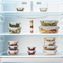 Load image into Gallery viewer, Razab 35 Pc Set Glass Food Storage Containers with Lids - Glass Meal Prep Containers Airtight Glass Bento Boxes BPA-Free 100% Leak Proof (15 lids,15 glass &amp; 5 Plastic Sauce/Dip Containers)
