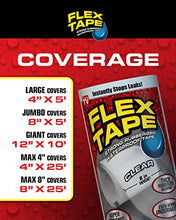 Load image into Gallery viewer, Flex Tape Rubberized Waterproof Tape, 4" x 5', Black (2 Pack)
