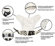 Load image into Gallery viewer, babygoal Reusable Cloth Diapers for Girls, Adjustable Washable Nappy 6pcs+ 6pcs Microfiber Inserts+One Wet Bag 6YDG08
