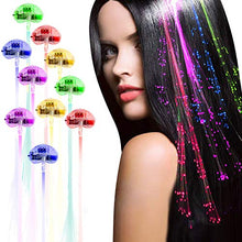 Load image into Gallery viewer, Acooe 10 Pack flashing led light up toys Optics led hair lights, flashing led Light Up Toys, Barrettes for Party, Bar Dancing Hairpin, light up hair accessories
