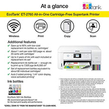 Load image into Gallery viewer, Epson EcoTank ET-2760 Wireless Color All-in-One Cartridge-Free Supertank Printer with Scanner and Copier
