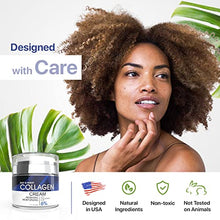 Load image into Gallery viewer, Collagen Cream - Anti Aging Moisturizer for Face and Neck with Hyaluronic Acid Retinol and Vitamin E - For All Skin Types - Made in USA
