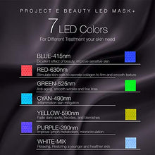 Load image into Gallery viewer, Project E Beauty Photon Skin Rejuvenation Face &amp; Neck Mask | Wireless LED Photon Red Blue Green Therapy 7 Color Light Treatment Anti Aging Spot Removal Wrinkles Whitening Facial Skin Care Mask

