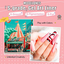 Load image into Gallery viewer, Modelones 6 Colors Gel Liner Nail Art Set-8ml &amp; 36 Pcs Brown Nude Pink Blue Nail Gel Polish Set 7ML
