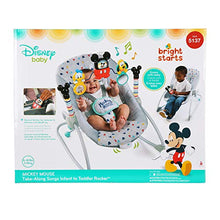 Load image into Gallery viewer, Bright Starts Disney Baby Mickey Mouse Take-Along Songs Infant to Toddler Rocker with Soothing Vibrations

