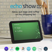 Load image into Gallery viewer, Echo Show 8 -- HD smart display with Alexa – stay connected with video calling - Charcoal
