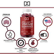 Load image into Gallery viewer, Apple Cider Vinegar Gummies with The Mother for Immune System Vitamin B12, B9, Pomegranate - Gummy Alternative to Apple Cider Vinegar Capsules, Pills, ACV Tablets - 120 Gummy Bears (2 Pack)
