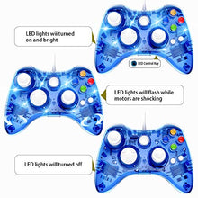 Load image into Gallery viewer, Wired 360 Controller Dual Vibrator Wired Gamepad Gaming Joypad, Blue - PAWHITS
