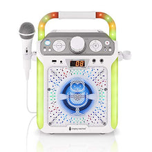 Load image into Gallery viewer, Singing Machine SML682BTW Groove Cube CDG Karaoke System, White, (SML682BTWD)
