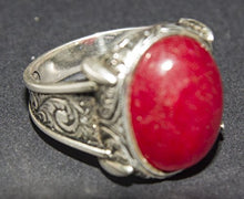 Load image into Gallery viewer, Falcon Jewelry Sterling Silver Men's Ring Handmade, Ruby Natural Gemstone
