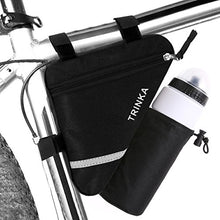 Load image into Gallery viewer, BCYOUP Bike Frame Bag, Water Resistant Triangle Storage Pack with Reflective Strip, Mountain Road Bicycle Front Top Tube Bag Handlebar Pouch for Cell Phone, Pump, Repair Tool, Cycling Accessories
