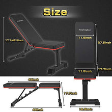 Load image into Gallery viewer, BangTong&amp;Li Adjustable Bench,Utility Weight Bench for Full Body Workout- Multi-Purpose Foldable
