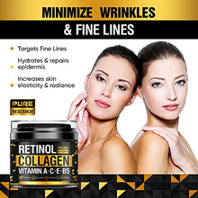 Load image into Gallery viewer, Collagen &amp; Retinol Cream - Anti Aging Cream Face Moisturizer w/ Hyaluronic Acid - Anti Wrinkle Day &amp; Night Retinol Face Cream - 1.7 oz
