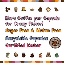 Load image into Gallery viewer, Crazy Cups Flavored Single-Serve Coffee for Keurig K-Cups Machines, Decaf Cinnamon French Toast, 22 Count
