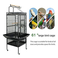 Load image into Gallery viewer, ZENY 61" Pet Bird cage Large Play Top Parrot Cockatiel Cockatoo Parakeet Finch Pet Supply
