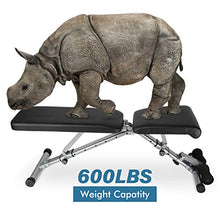 Load image into Gallery viewer, ER KANG Adjustable Weight Bench, 600 lbs Weight Capacity Foldable Workout Bench, Decline/Incline/Flat for Home Gym, Strength Training, Weightlifting
