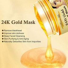 Load image into Gallery viewer, Gold Facial Mask, Peel off Mask, Blackhead Remover Mask with 24K Gold Extract, Anti-Aging, Deep Cleansing Blackhead ＆ Acne Scars, Dirt ＆ Oil, Repairs Uneven Skin Tone
