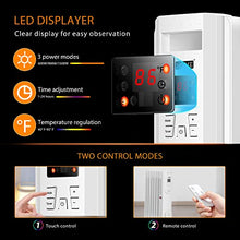 Load image into Gallery viewer, VIVOHOME 1500W Oil Filled Radiator Heater with Remote Control, Electric Portable Heater with Adjustable Thermostat and 24-Hours Timer, White
