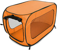 Load image into Gallery viewer, Beatrice Home Fashions Pop Up Portable Pet Kennel, Orange
