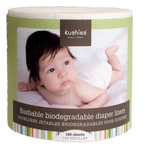 Load image into Gallery viewer, 100 Sheets, Flushable &amp; Fully Biodegradable Diaper Liners
