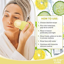 Load image into Gallery viewer, Glow Cube Ice Roller For Face Eyes and Neck To Brighten Skin &amp; Enhance Your Natural Glow/Reusable Facial Treatment to Tighten &amp; Tone Skin &amp; De-Puff The Eye Area (Yellow)
