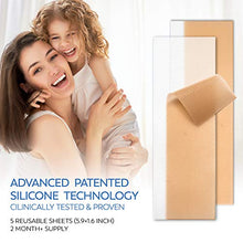 Load image into Gallery viewer, KRONA Medical Silicone Scar Removal Sheets [Set of 5] - Fast &amp; Effective on Keloid, Surgery, Burn, Acne, C-Section Scars

