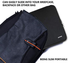 Load image into Gallery viewer, Laptop Sleeve 15.6 Inch, Hsmienk Durable Shockproof Protective Cover Flip Case Briefcase Carrying Computer Bag Case Compatible with 15.6 Inch HP, ASUS, Lenovo, Acer, Notebook, Computer, Black
