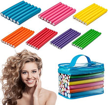 Load image into Gallery viewer, Tifara Beauty Hair Rollers 42-pack 7" Flexible Curling Rods
