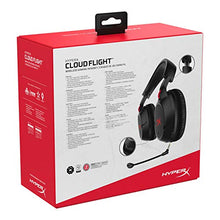 Load image into Gallery viewer, HyperX Cloud Flight - Wireless Gaming Headset, Long Lasting Battery up to 30 Hours, Detachable Noise Cancelling Microphone, Red LED Light, Comfortable Memory Foam, Works with PC, PS4 &amp; PS5
