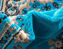 Load image into Gallery viewer, Unique Loom Reza Area Rug, 5' x 8', Turquoise
