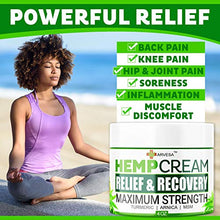 Load image into Gallery viewer, Hemp Cream - 3,500,000 - Relieve Muscle, Joint, Foot &amp; Back with Hemp + Turmeric + Arnica | Natural Hemp Oil Extract Gel - Made in USA - 4oz
