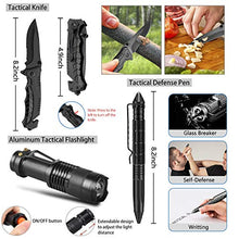 Load image into Gallery viewer, Emergency Survival Kit 47 in 1 Professional Survival Gear Tool First Aid Kit SOS Emergency Tactical Flashlight Knife Pliers Pen Blanket Bracelets Compass with Molle Pouch for Camping Adventures
