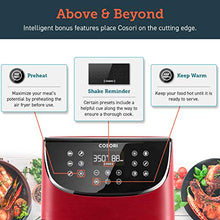 Load image into Gallery viewer, COSORI Air Fryer(100 Recipes, Rack &amp; 4 Skewers),3.7QT Electric Hot Air Fryers Oven Oilless Cooker, 11 Presets, Preheat &amp; Shake Reminder, LED Touch Digital Screen, Nonstick Basket, 1500W, Red
