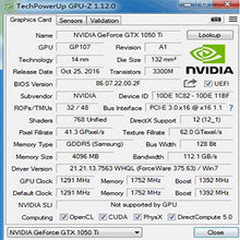 Load image into Gallery viewer, SAPLOS GeForce GTX 1050 Ti Graphics Card,4GB,GDDR5,128 Bit,DVI/HDMI/DP,PCI Express 3.0 X16,Computer GPU,Desktop Video Card for PC Gaming,Dual Fans,DirectX 12
