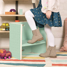Load image into Gallery viewer, B. spaces – Kids’ Step Stool &amp; Chair – 3-in-1 Step Stool for Bedroom, mint (BX1628Z)
