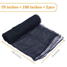 Load image into Gallery viewer, 79 Inches x 360 Inches Halloween Creepy Cloth Cheesecloth, Spooky Halloween Decorations Outdoor Party Supplies Décor for Haunted House, Patio, Garden, Indoor Wall Windows
