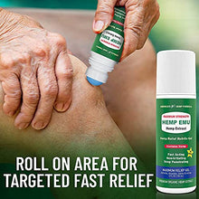Load image into Gallery viewer, Hemp Emu Roll-on Gel - Made in USA - 3 fl oz - Natural Gel for Discomfort in Knees, Joints and Lower Back - Hemp Oil Extract Gel with Emu Oil &amp; Menthol
