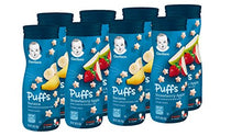 Load image into Gallery viewer, Gerber Baby Snacks Puffs Variety Pack, Banana &amp; Strawberry Apple, 1.48 Ounce (Pack of 8)
