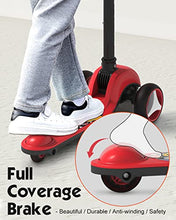 Load image into Gallery viewer, Mountalk Toddler Foldable Scooter for Kids, 3 Wheels Scooter for Boys and Girls with Adjustable Heights and LED Wheels(Kitten)
