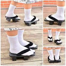 Load image into Gallery viewer, Japanese Wooden Clogs Sandals Japan Traditional Shoes Geta With Tabi Socks (US 7/24.5cm)
