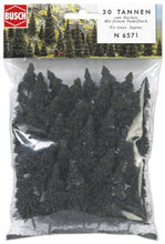Load image into Gallery viewer, Busch 6571 Pine Tree Set 30/N Scale Scenery Kit
