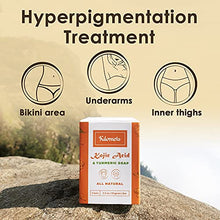 Load image into Gallery viewer, Kojic Acid Vitamin C &amp; Turmeric Soap 3 Bars | Dark Spots Hyperpigmentation Helps Even Skin Tone – 100% Natural Vegan Ingredients
