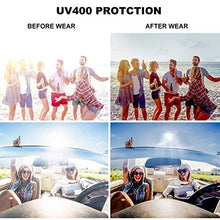 Load image into Gallery viewer, WOWSUN Oversized Big Fashion Sunglasses For Women Irregular Fashion Shades (Clear Sparkling Frame - Brown Gradient Lens, 65)

