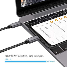 Load image into Gallery viewer, nonda USB C to USB C Cable, [2-Pack, 6.6ft] USB C Charging Cable 60W, Nylon Braided USB C Charger Cord Compatible with MacBook Pro 2020, iPad Pro, Galaxy S20, Switch, Pixel, LG and Other USB C Charger
