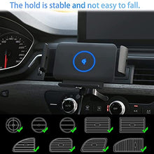 Load image into Gallery viewer, DearHot 15W Qi Wireless Car Charger Mount Holder Compatible for Samsung Galaxy Z Fold3 Z Fold2 Fold S22 Ultra Google Pixel 6 Pro iPhone 13 Pro Max 12 Pro 4.3in-6.9in Phone Auto Clamp Fast Car Charger
