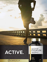 Load image into Gallery viewer, Pygeum Africanum Bark 1500 mg | 200 Capsules | High Potency Extract | Non-GMO, Gluten Free Supplement | by Carlyle
