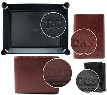 Load image into Gallery viewer, Tony Perotti Unisex Italian Cow Leather Front Pocket Business and Credit Card Case Wallet in Cognac
