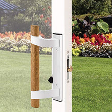 Load image into Gallery viewer, PRIME-LINE C 1204 Sliding Glass Door Handle Set – Replace Old or Damaged Door Handles Quickly and Easily – White Diecast, Mortise/Hook Style (Fits 3-15/16” Hole Spacing)
