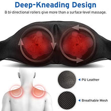 Load image into Gallery viewer, Etekcity Cordless Neck Back Massager with Heat, Christmas Gifts for Men Women Dad Mom, Birthday Gifts, Shiatsu Kneading Massage Pillow for Neck Back Shoulder Pain Relief, Home Car Chair Office Use
