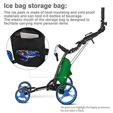 Load image into Gallery viewer, Janus Golf Push Cart, Golf cart for Golf Clubs, Golf Pull cart for Golf Bag, Golf Push carts 4 Wheel Folding, Golf Accessories for Men Women/Kids Practice and Game
